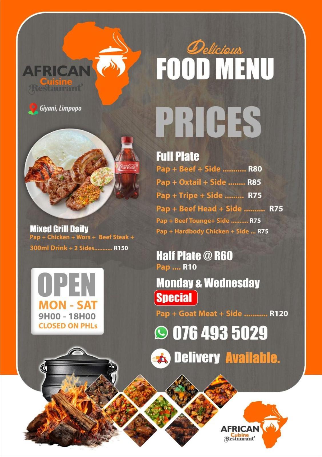 Giyani African Cuisine Restaurant Bed & Breakfast エクステリア 写真